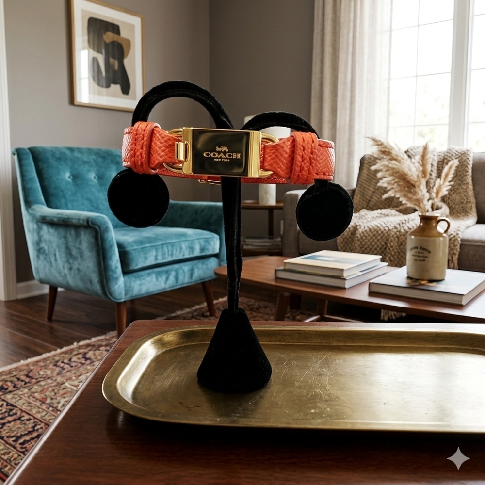 Coach Leather Buckle Bracelet